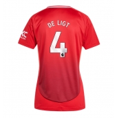 Manchester United Matthijs de Ligt #4 Thuis tenue Dames 2024-25 Korte Mouwen