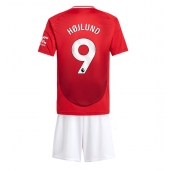 Manchester United Rasmus Hojlund #9 Thuis tenue Kids 2024-25 Korte Mouwen (+ broek)