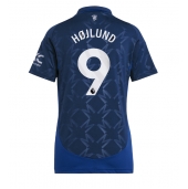 Manchester United Rasmus Hojlund #9 Uit tenue Dames 2024-25 Korte Mouwen