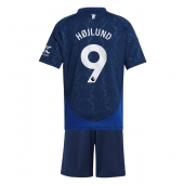 Manchester United Rasmus Hojlund #9 Uit tenue Kids 2024-25 Korte Mouwen (+ broek)