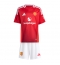 Manchester United Thuis tenue Kids 2024-25 Korte Mouwen (+ broek)