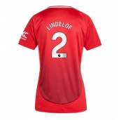 Manchester United Victor Lindelof #2 Thuis tenue Dames 2024-25 Korte Mouwen