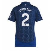 Manchester United Victor Lindelof #2 Uit tenue Dames 2024-25 Korte Mouwen