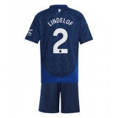 Manchester United Victor Lindelof #2 Uit tenue Kids 2024-25 Korte Mouwen (+ broek)