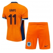 Nederland Cody Gakpo #11 Thuis tenue Kids EK 2024 Korte Mouwen (+ broek)