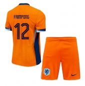 Nederland Jeremie Frimpong #12 Thuis tenue Kids EK 2024 Korte Mouwen (+ broek)