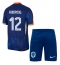 Nederland Jeremie Frimpong #12 Uit tenue Kids EK 2024 Korte Mouwen (+ broek)