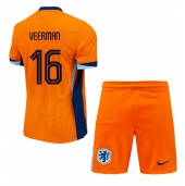 Nederland Joey Veerman #16 Thuis tenue Kids EK 2024 Korte Mouwen (+ broek)