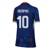 Nederland Memphis Depay #10 Uit tenue Dames EK 2024 Korte Mouwen