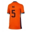 Nederland Nathan Ake #5 Thuis tenue Dames EK 2024 Korte Mouwen