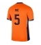 Nederland Nathan Ake #5 Thuis tenue EK 2024 Korte Mouwen