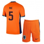 Nederland Nathan Ake #5 Thuis tenue Kids EK 2024 Korte Mouwen (+ broek)