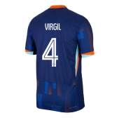 Nederland Virgil van Dijk #4 Uit tenue EK 2024 Korte Mouwen