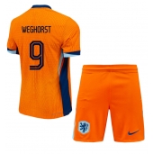 Nederland Wout Weghorst #9 Thuis tenue Kids EK 2024 Korte Mouwen (+ broek)