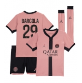 Paris Saint-Germain Bradley Barcola #29 Derde tenue Kids 2024-25 Korte Mouwen (+ broek)