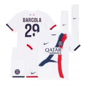 Paris Saint-Germain Bradley Barcola #29 Uit tenue Kids 2024-25 Korte Mouwen (+ broek)