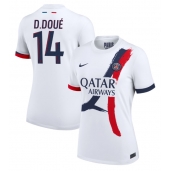 Paris Saint-Germain Desire Doue #14 Uit tenue Dames 2024-25 Korte Mouwen