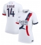 Paris Saint-Germain Desire Doue #14 Uit tenue Dames 2024-25 Korte Mouwen