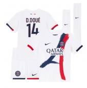 Paris Saint-Germain Desire Doue #14 Uit tenue Kids 2024-25 Korte Mouwen (+ broek)