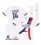 Paris Saint-Germain Desire Doue #14 Uit tenue Kids 2024-25 Korte Mouwen (+ broek)