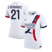 Paris Saint-Germain Lucas Hernandez #21 Uit tenue Dames 2024-25 Korte Mouwen