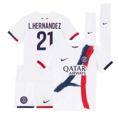 Paris Saint-Germain Lucas Hernandez #21 Uit tenue Kids 2024-25 Korte Mouwen (+ broek)