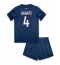 Paris Saint-Germain Manuel Ugarte #4 Thuis tenue Kids 2024-25 Korte Mouwen (+ broek)