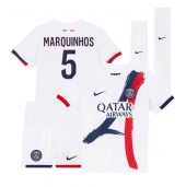 Paris Saint-Germain Marquinhos #5 Uit tenue Kids 2024-25 Korte Mouwen (+ broek)