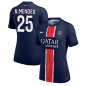 Paris Saint-Germain Nuno Mendes #25 Thuis tenue Dames 2024-25 Korte Mouwen