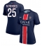 Paris Saint-Germain Nuno Mendes #25 Thuis tenue Dames 2024-25 Korte Mouwen