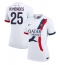 Paris Saint-Germain Nuno Mendes #25 Uit tenue Dames 2024-25 Korte Mouwen