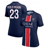 Paris Saint-Germain Randal Kolo Muani #23 Thuis tenue Dames 2024-25 Korte Mouwen