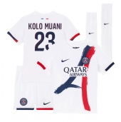 Paris Saint-Germain Randal Kolo Muani #23 Uit tenue Kids 2024-25 Korte Mouwen (+ broek)