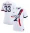 Paris Saint-Germain Warren Zaire-Emery #33 Uit tenue Dames 2024-25 Korte Mouwen