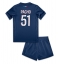 Paris Saint-Germain Willian Pacho #51 Thuis tenue Kids 2024-25 Korte Mouwen (+ broek)