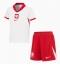 Polen Thuis tenue Kids EK 2024 Korte Mouwen (+ broek)