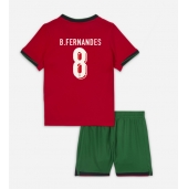 Portugal Bruno Fernandes #8 Thuis tenue Kids EK 2024 Korte Mouwen (+ broek)