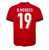 Portugal Nuno Mendes #19 Thuis tenue EK 2024 Korte Mouwen