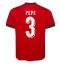 Portugal Pepe #3 Thuis tenue EK 2024 Korte Mouwen