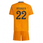 Real Madrid Antonio Rudiger #22 Uit tenue Kids 2024-25 Korte Mouwen (+ broek)