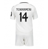 Real Madrid Aurelien Tchouameni #14 Thuis tenue Kids 2024-25 Korte Mouwen (+ broek)