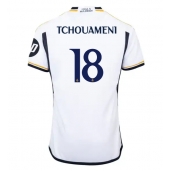 Real Madrid Aurelien Tchouameni #18 Thuis tenue 2023-24 Korte Mouwen