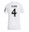 Real Madrid David Alaba #4 Thuis tenue Dames 2024-25 Korte Mouwen