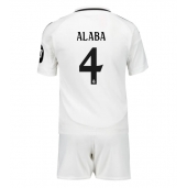 Real Madrid David Alaba #4 Thuis tenue Kids 2024-25 Korte Mouwen (+ broek)