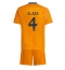 Real Madrid David Alaba #4 Uit tenue Kids 2024-25 Korte Mouwen (+ broek)