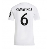 Real Madrid Eduardo Camavinga #6 Thuis tenue Dames 2024-25 Korte Mouwen