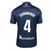 Real Sociedad Martin Zubimendi #4 Uit tenue 2023-24 Korte Mouwen