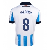 Real Sociedad Mikel Merino #8 Thuis tenue 2023-24 Korte Mouwen