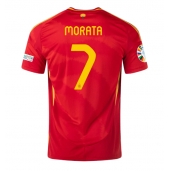 Spanje Alvaro Morata #7 Thuis tenue EK 2024 Korte Mouwen