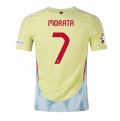 Spanje Alvaro Morata #7 Uit tenue EK 2024 Korte Mouwen